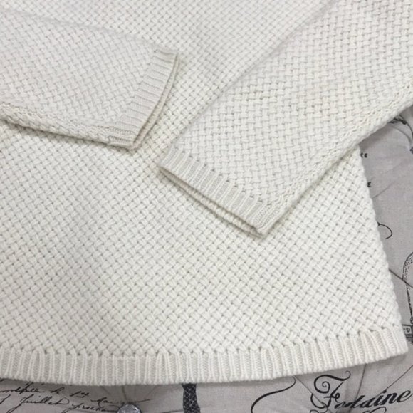 Theory Basket Stitch Funnelneck Sweater - Picture 3 of 7